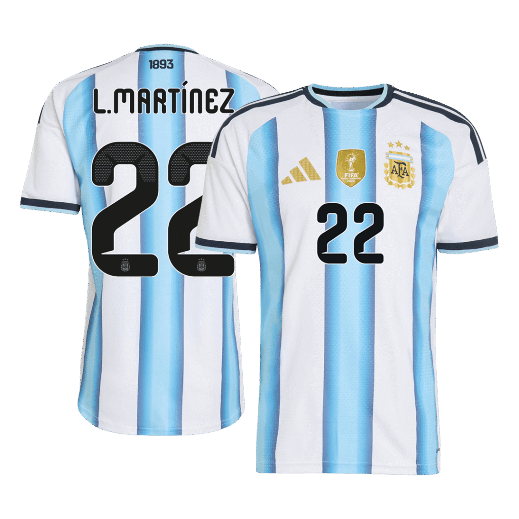 L.MARTÍNEZ #22 Argentina Home Player Version Jersey World Cup 2026