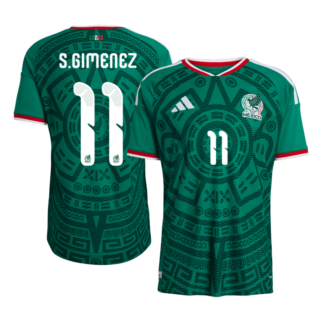 S.GIMENEZ #11 Mexico Home Player Version Jersey World Cup 2026