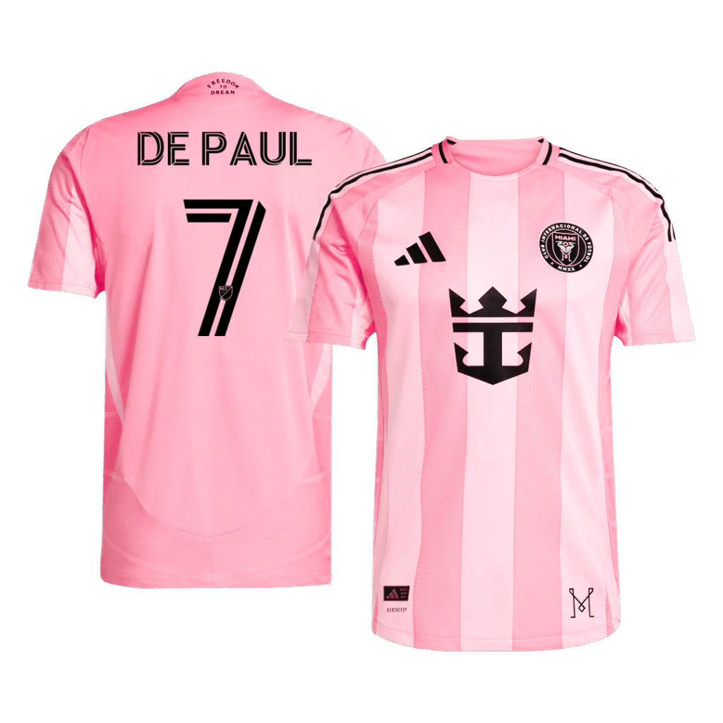 DE PAUL #7 Inter Miami CF Home Authentic Soccer Jersey 2025