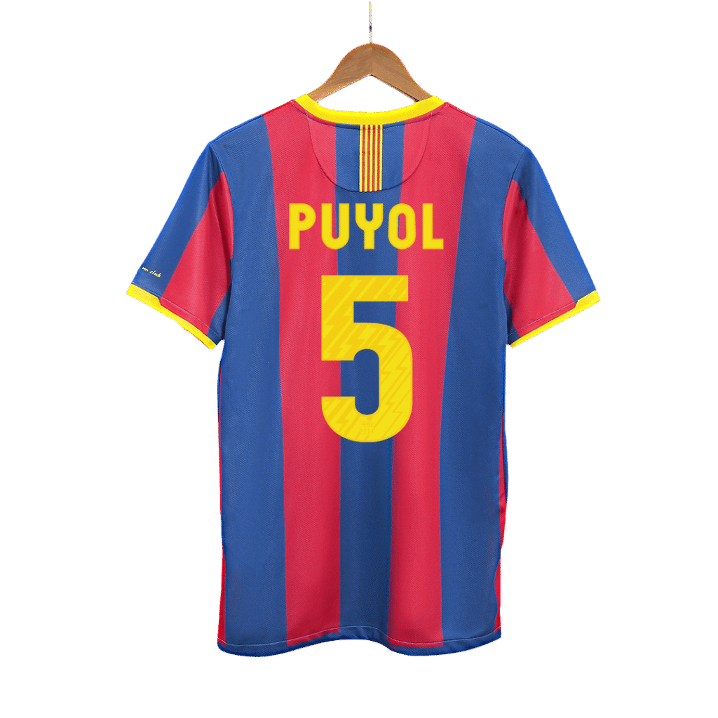 Retro Jersey PUYOL #5 Barcelona Retro Jersey Home Soccer Shirt 2010/11