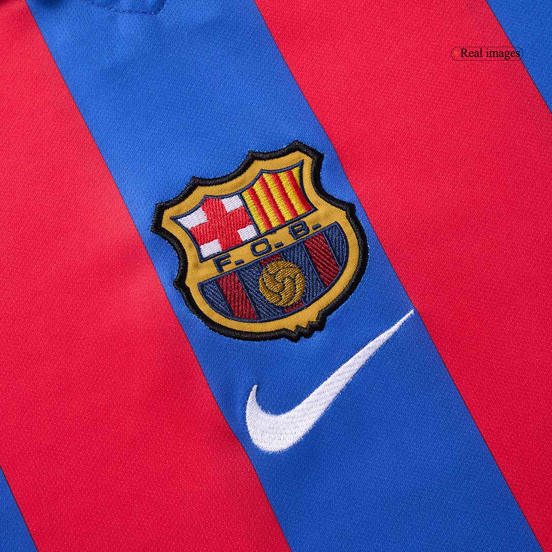 Retro Jersey RIVALDO #10 Barcelona Retro Jersey Home Soccer Shirt 2001/02 - Image 5