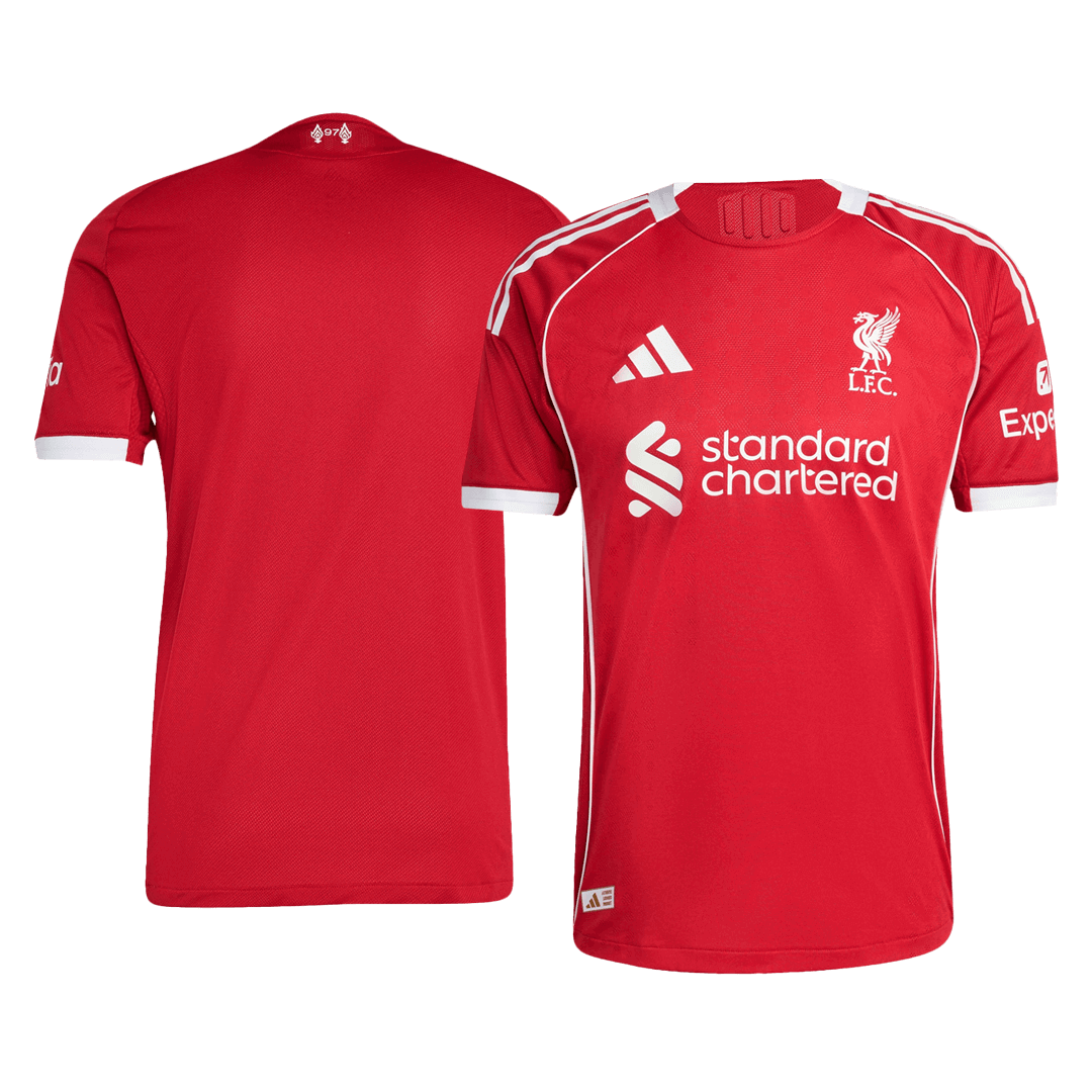 Liverpool Home Authentic Soccer Jersey 2025/26 - Image 3