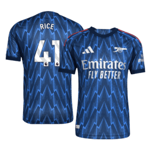 RICE #41 arsenal Away Authentic Soccer Jersey 2025/26