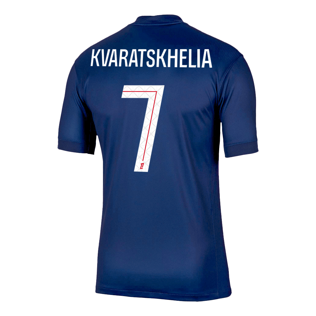 KVARATSKHELIA #7 PSG Home Soccer Jersey 2025/26 - Image 8
