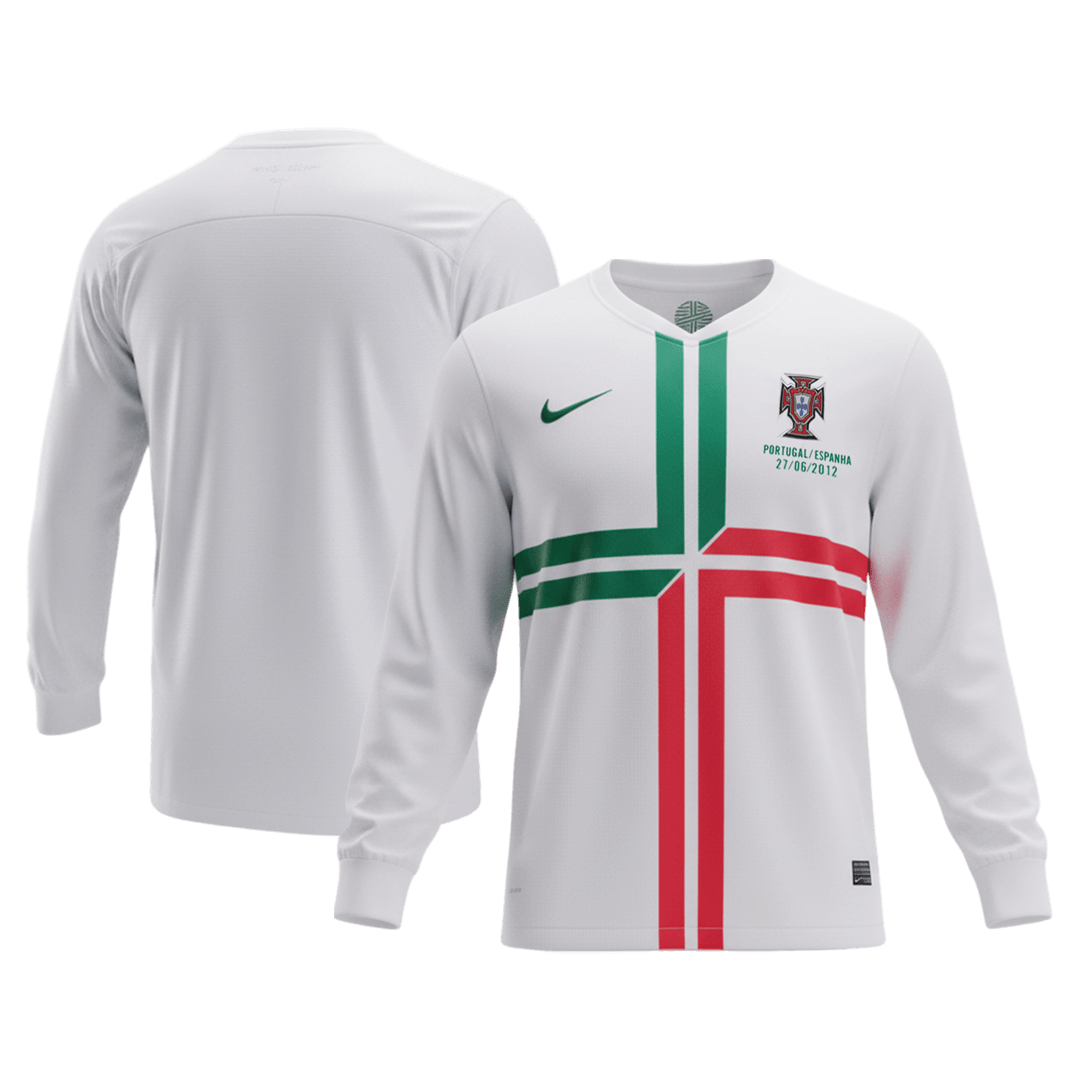 Retro Soccer Jersey Portugal Away Long Sleeve 2012 - Image 8