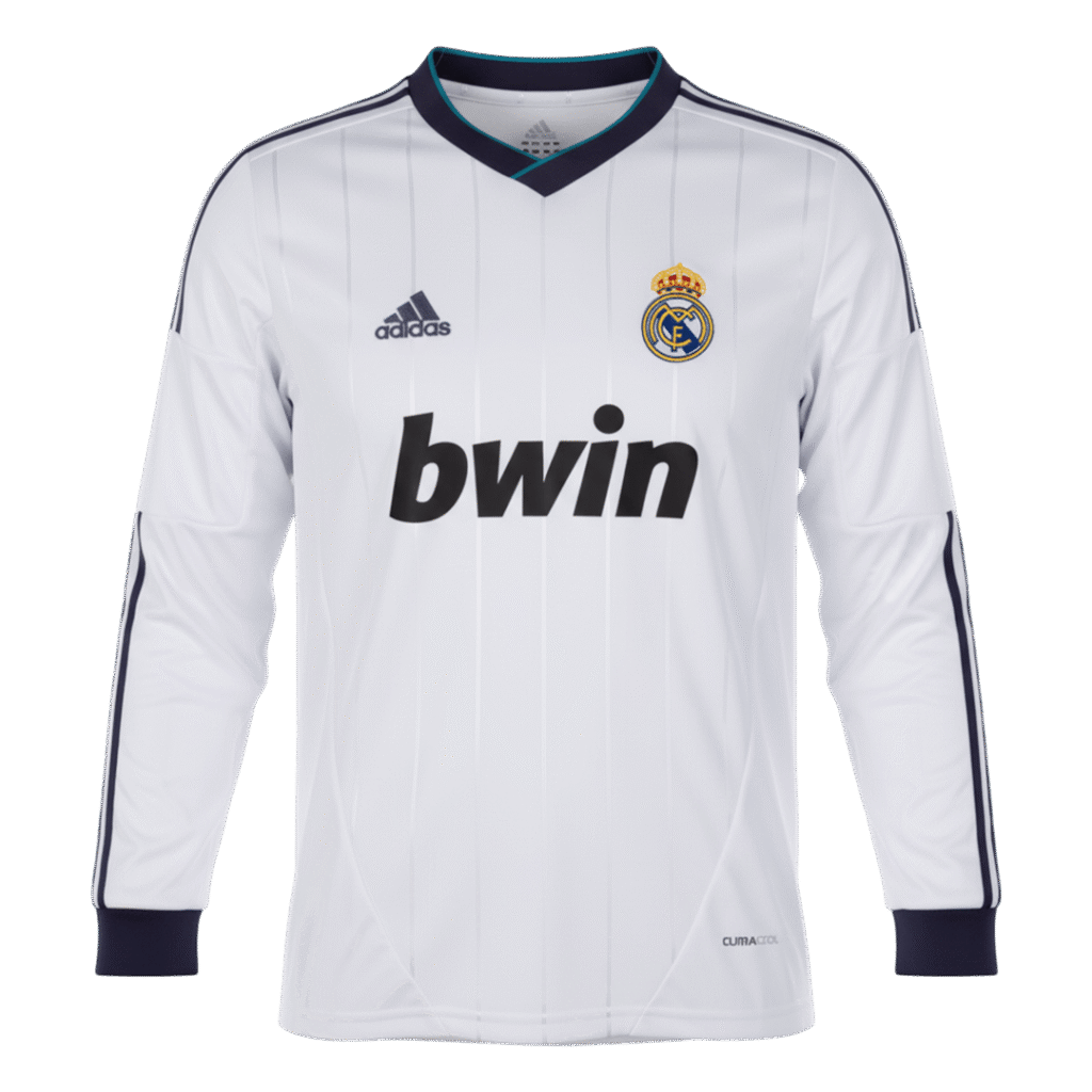 Retro Soccer Jersey Real Madrid Home Long Sleeve 2012/13