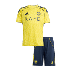 Al Nassr Home Kids Soccer Jerseys Kit 2025/26