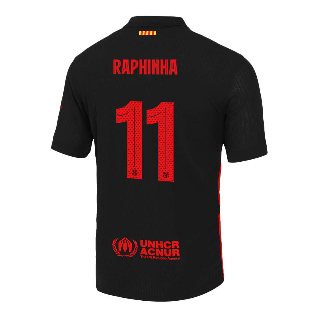 Authentic RAPHINHA #11 Barcelona Soccer Jersey Away Shirt 2024/25 - UCL - Image 12