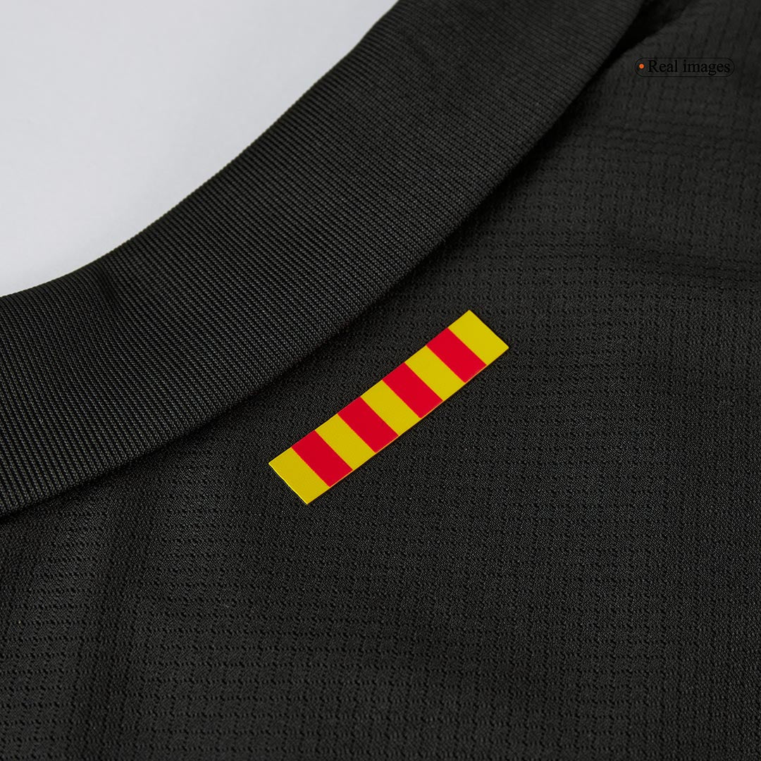LEWANDOWSKI #9 Barcelona Away Soccer Jersey 2024/25 - Spotify Logo Without Text - Image 3