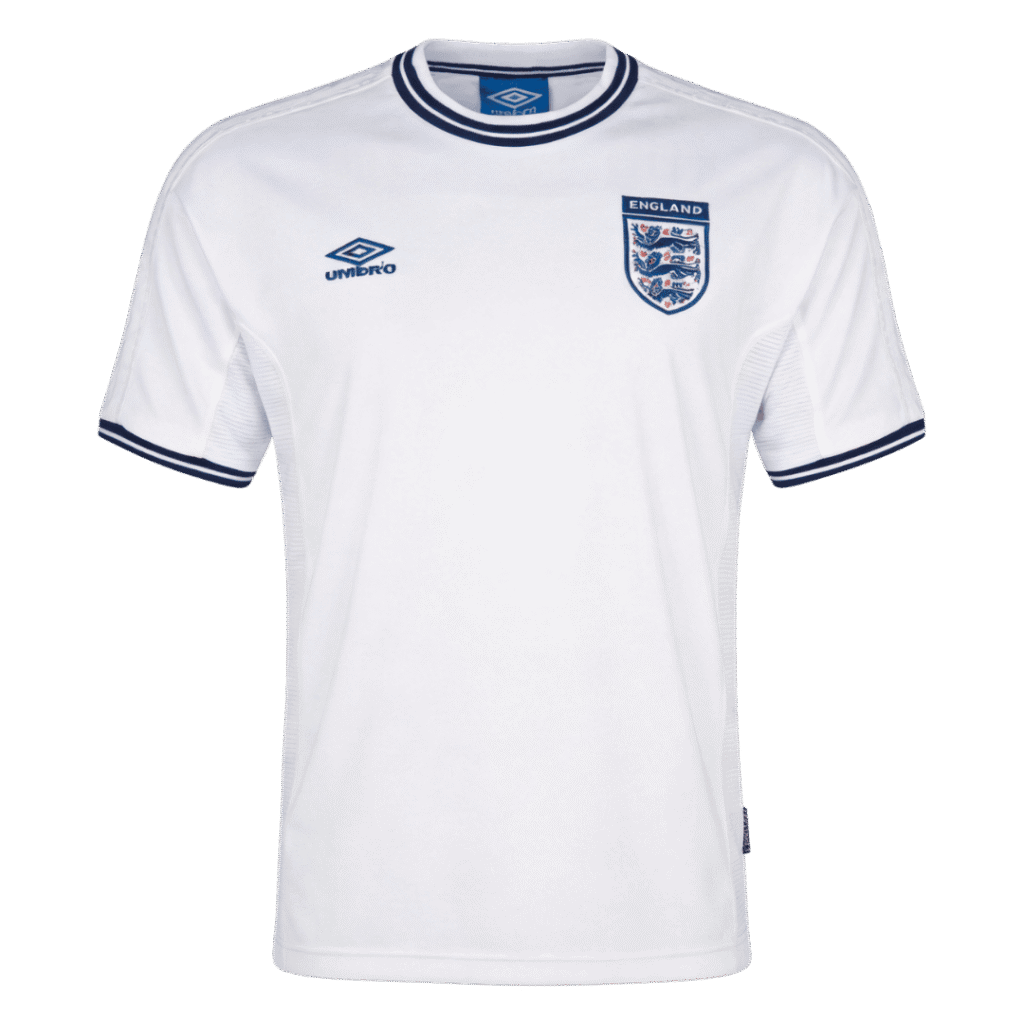 Retro Soccer Jersey England Home Euro Cup 2000