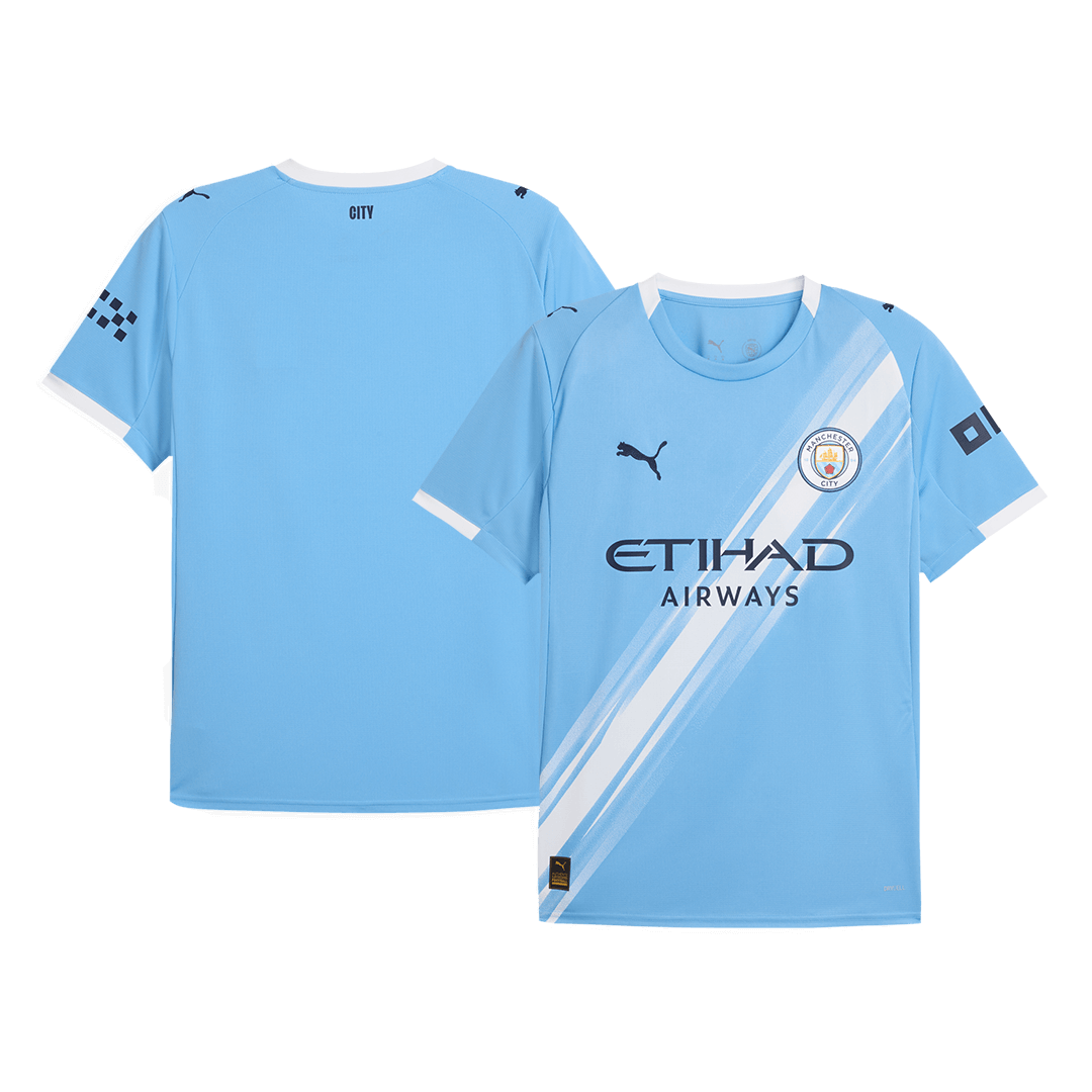 Manchester City Home Soccer Jersey 2025/26 Blue - Image 3