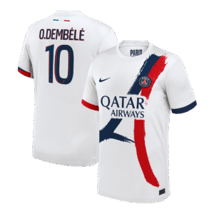 PSG O.DEMBÉLÉ #10 PSG Soccer Jersey Away Custom Shirt 2024/25