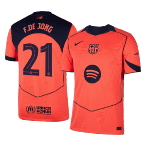 F.DE JONG #21 Barcelona Third Away Soccer Jersey 2025/26 -UCL