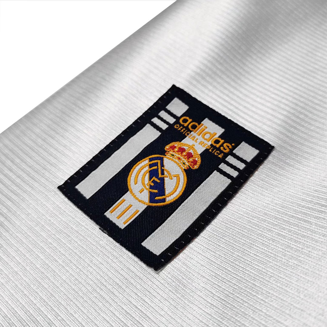 Retro Jersey RAUL #7 Real Madrid Retro Jersey Home Soccer Shirt 1998/00 - Image 4