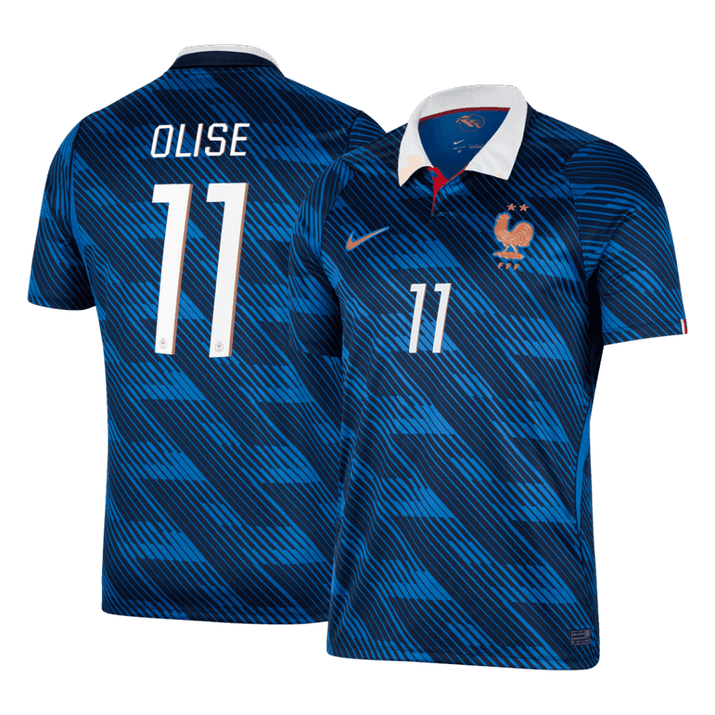 OLISE #11 France Home Soccer Jersey World Cup 2026
