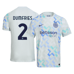 DUMFRIES #2 Inter Milan Away Authentic Soccer Jersey 2025/26