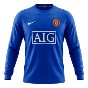 Retro Soccer Jersey Manchester United Third Away Long Sleeve 2008/09