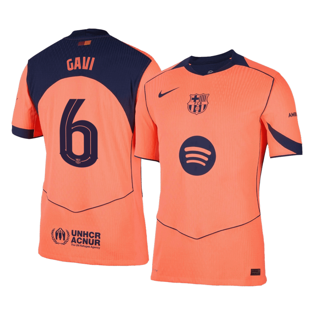 GAVI #6 Barcelona Third Away Authentic Soccer Jersey 2025/26 - UCL