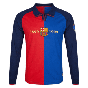 Retro Soccer Jersey Barcelona Home Long Sleeve 1999/00