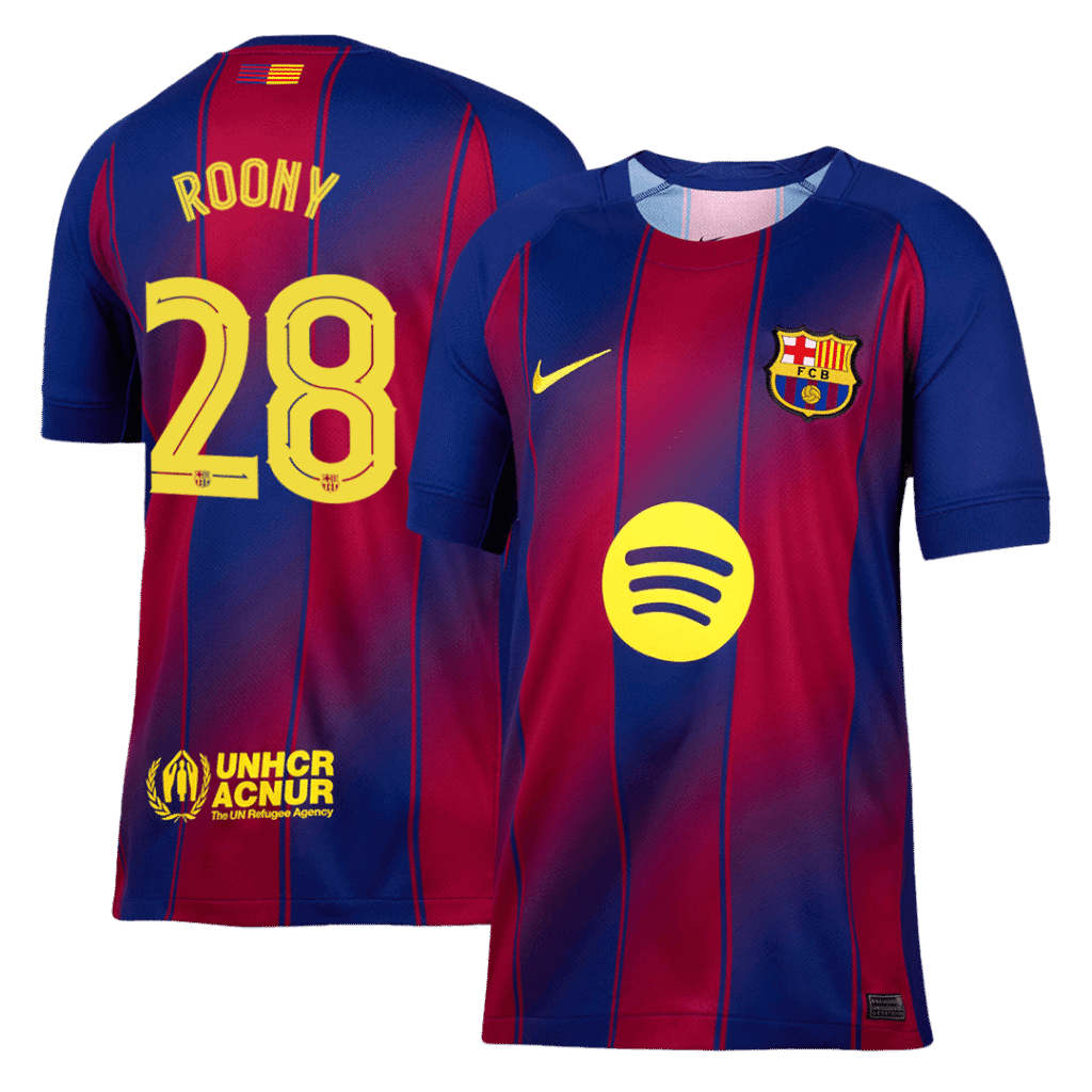 ROONY #28 Barcelona Home Soccer Jersey 2025/26 - UCL