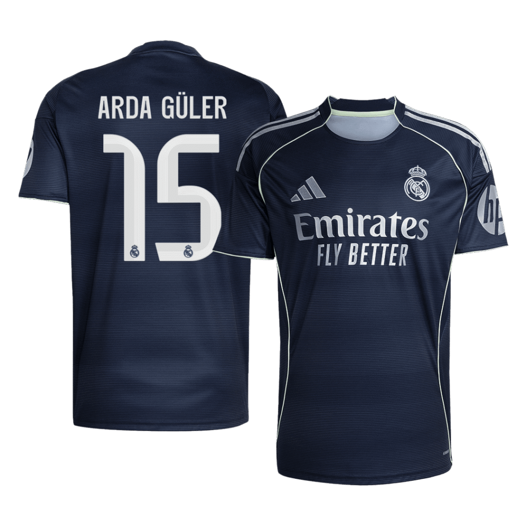 ARDA GÜLER #15 Real Madrid Away Soccer Jersey 2025/26