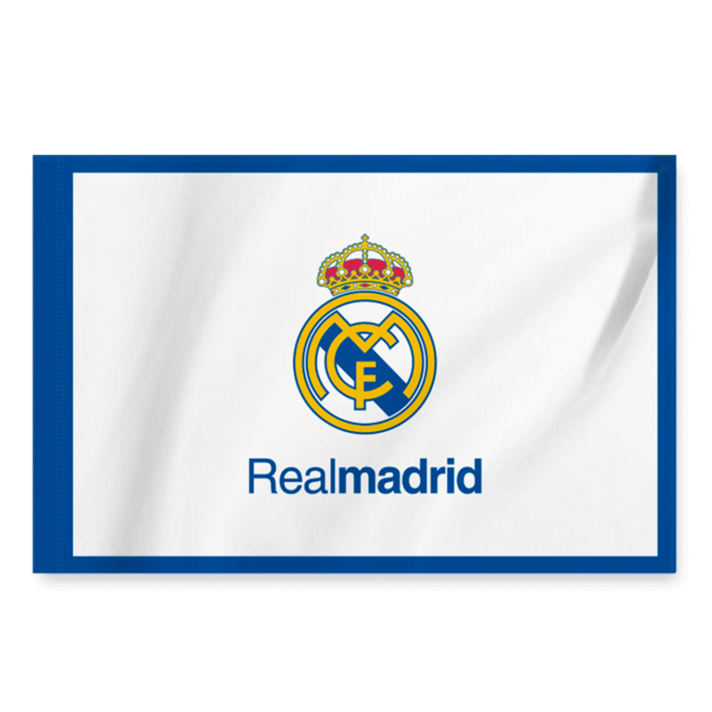 Real Madrid Team Flag White
