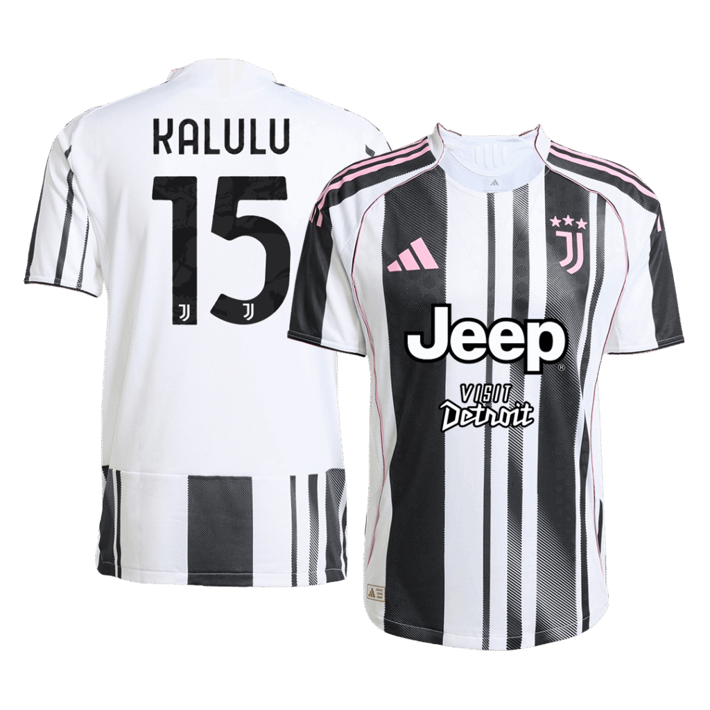 KALULU #15 Juventus Home Player Version Jersey 2025/26