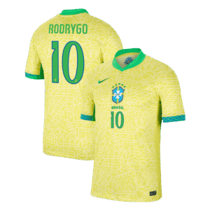 RODRYGO #10 Brazil Home Soccer Jersey Copa America 2024