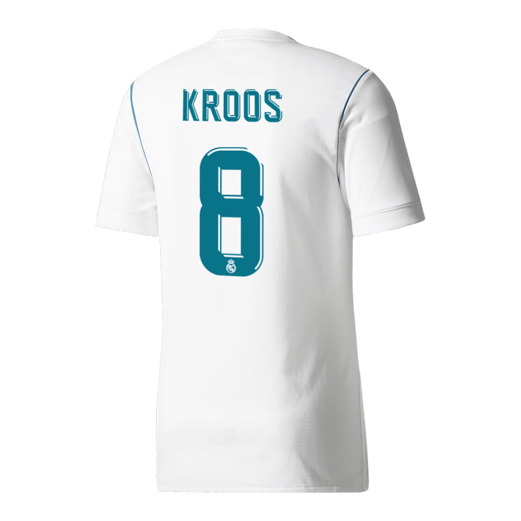 KROOS #8 Real Madrid Retro Jersey Home Soccer Shirt 2017/18