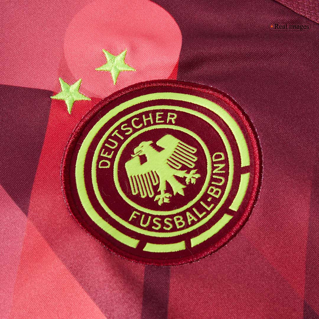 Men's Germany Away Soccer Jersey 2025 Red - Women's Euro - Image 9