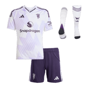 Manchester United Away Kids Soccer Jerseys Full Kit 2025/26