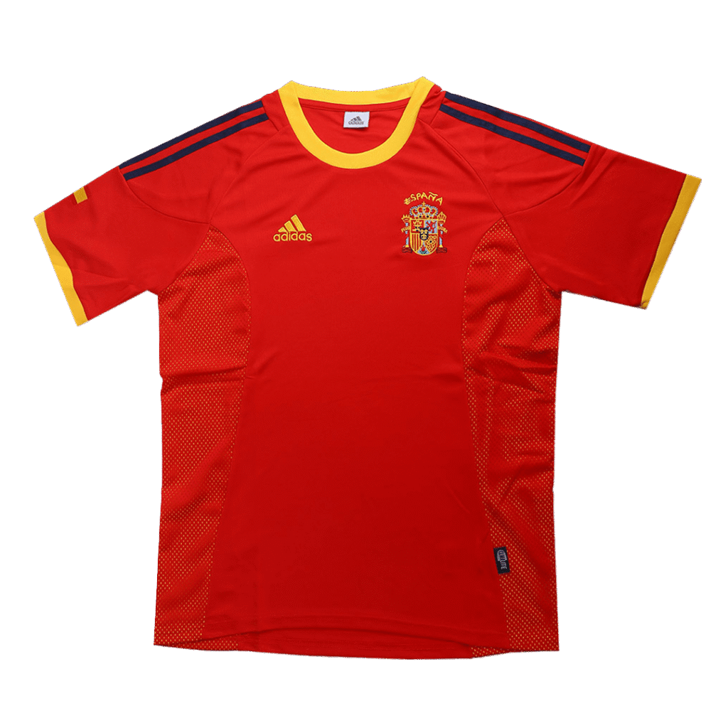 Retro 2002 Spain Home Soccer Jersey
