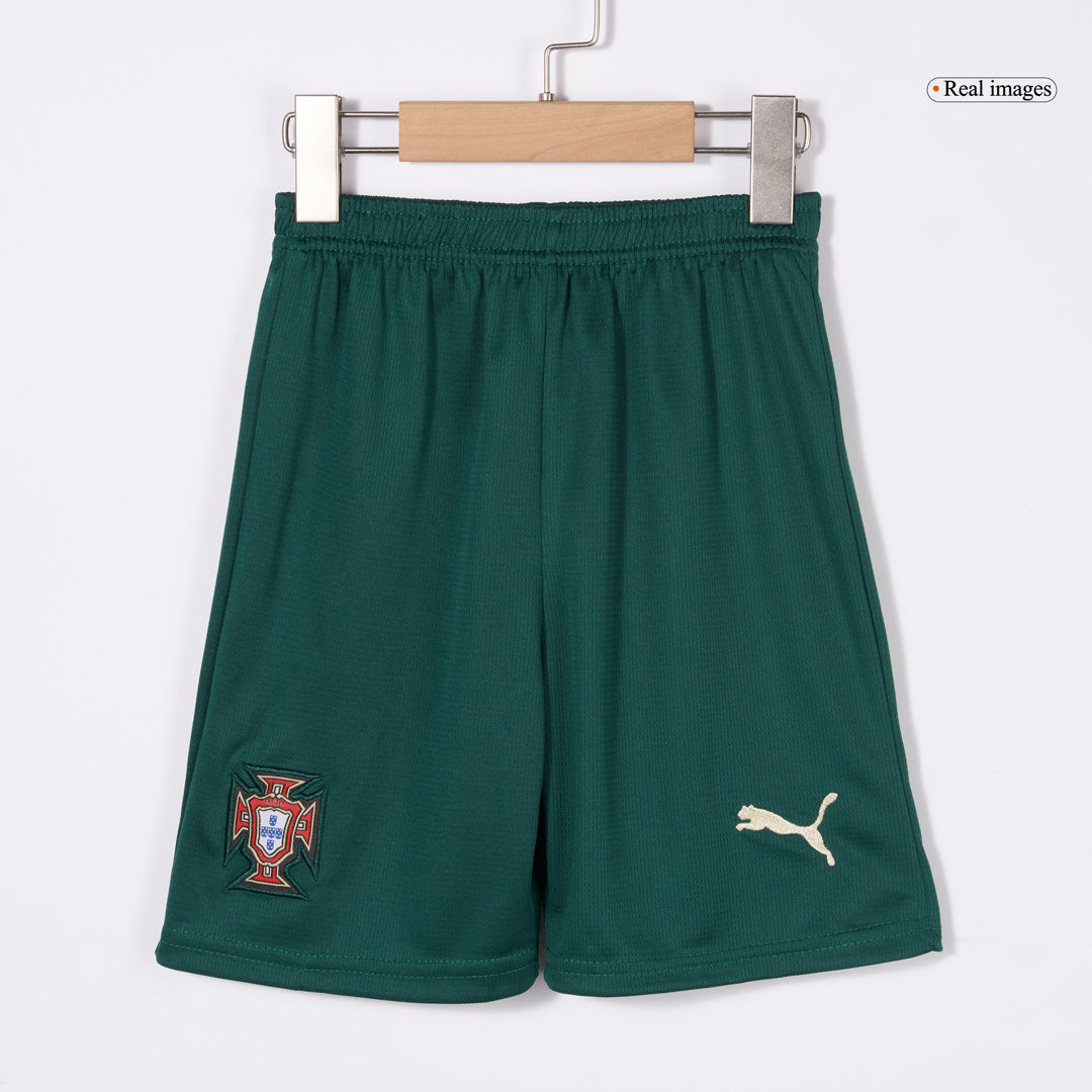 Kid's Portugal Home Soccer Jersey Kit(Jersey+Shorts) 2025 Red - Image 13
