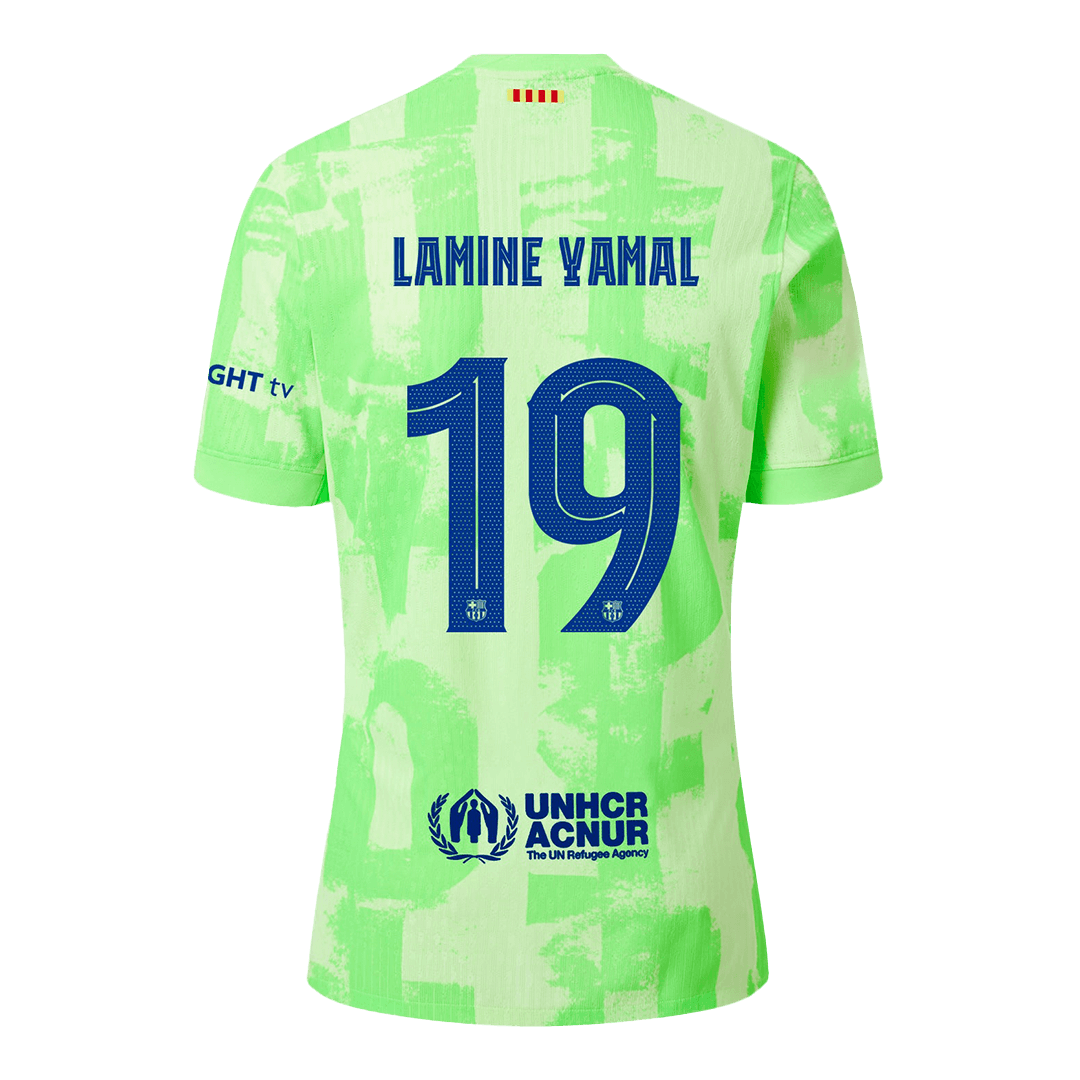 Authentic LAMINE YAMAL #19 Barcelona Third Away Soccer Jersey 2024/25 - UCL¡ꡧSpotify Logo Without Text¡ê? - Image 2