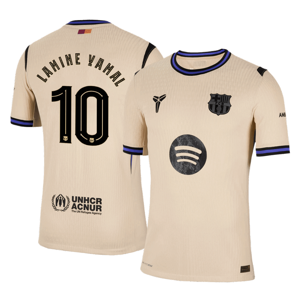 LAMINE YAMAL #10 Barcelona Away Authentic Soccer Jersey 2025/26 - UCL