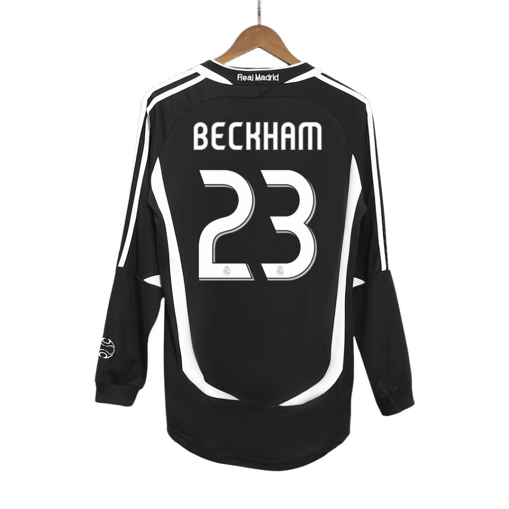BECKHAM #23 Real Madrid Retro Jersey Away Soccer Shirt 2006/07