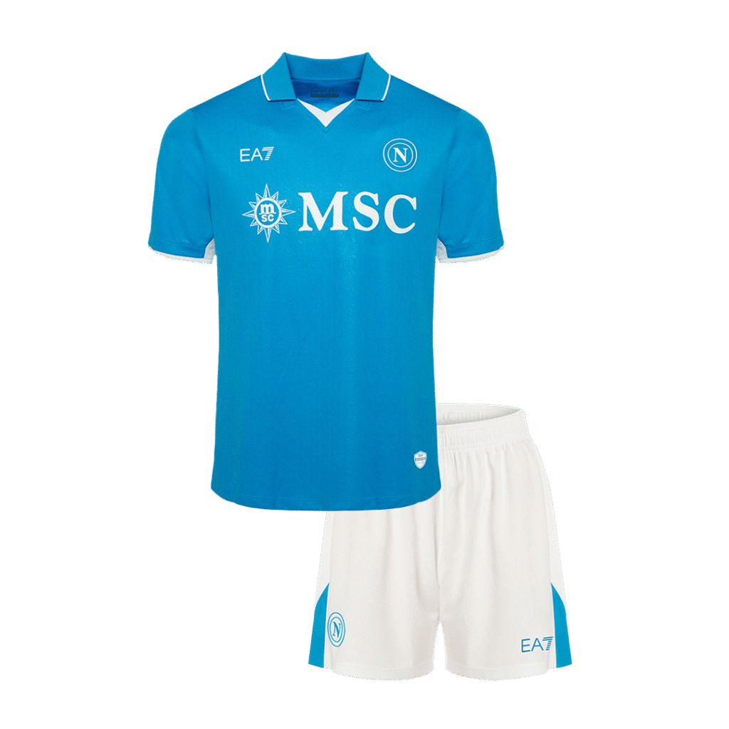 Kid's Napoli Home Soccer Jersey Kit(Jersey+Shorts) 2024/25