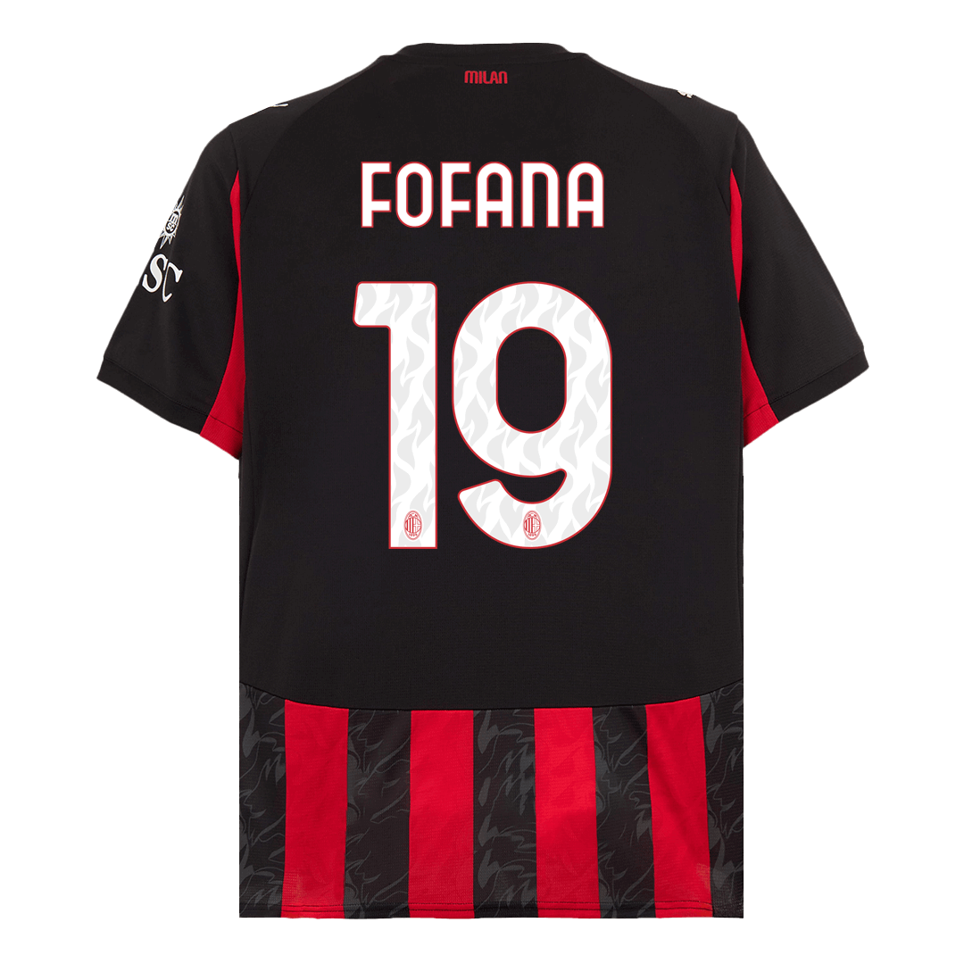 FOFANA #19 AC Milan Home Soccer Jersey 2025/26 - Image 3