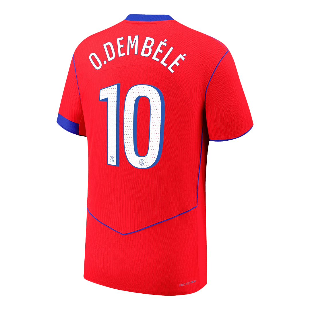 O.DEMBÉLÉ #10 PSG Third Away Authentic Soccer Jersey 2025/26 - Image 10
