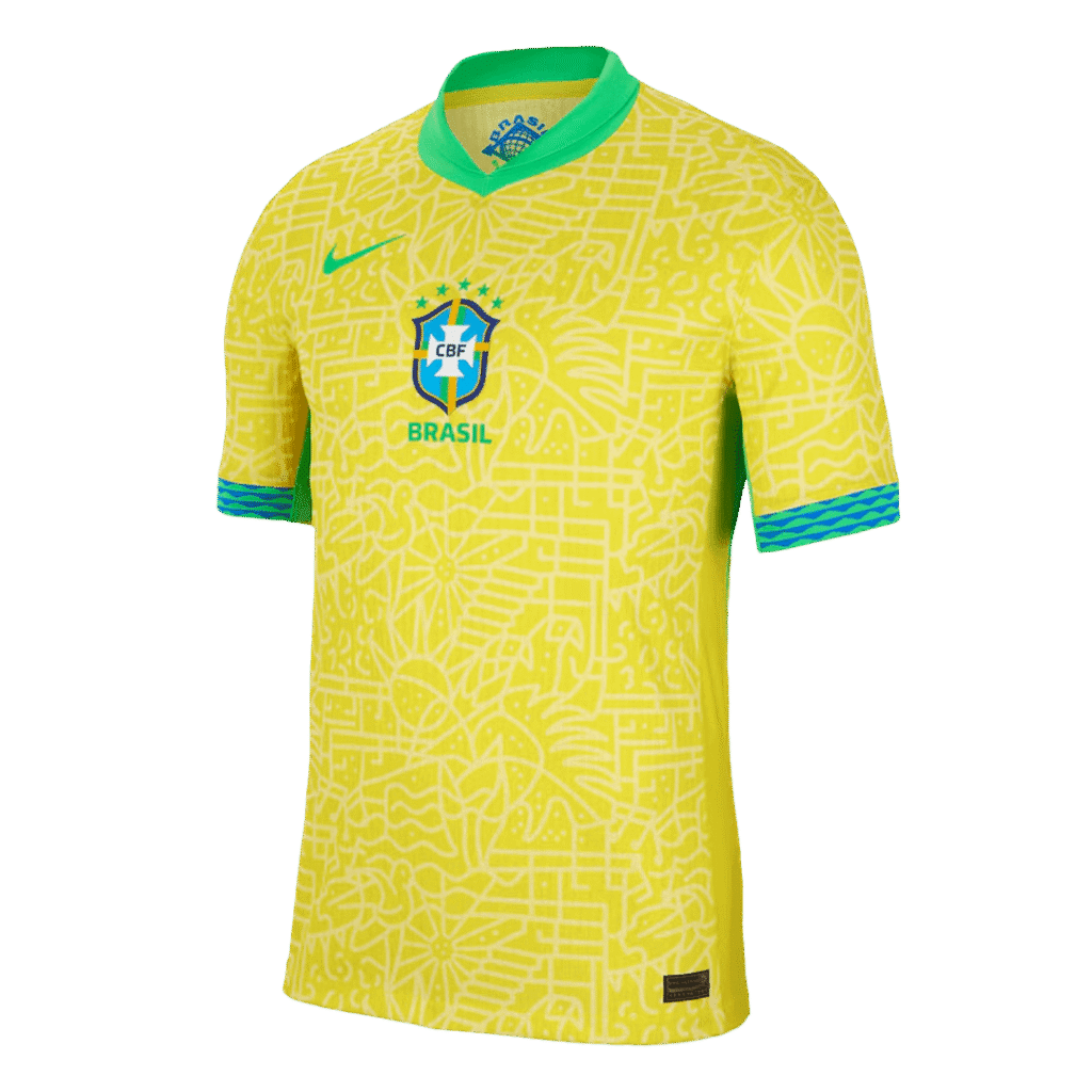 Authentic Brazil Home Soccer Jersey Copa America 2024