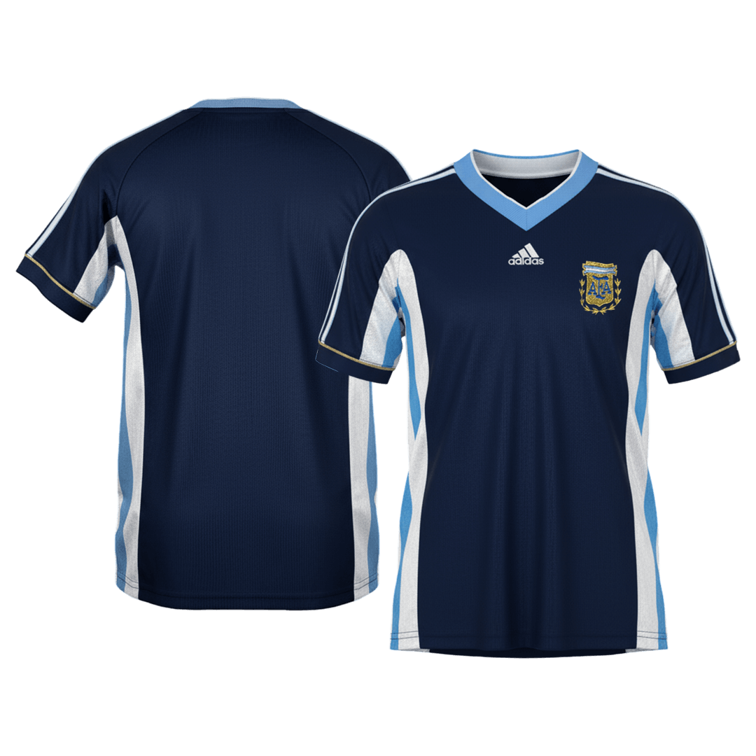 Retro Soccer Jersey Argentina Away 1998 - Image 8