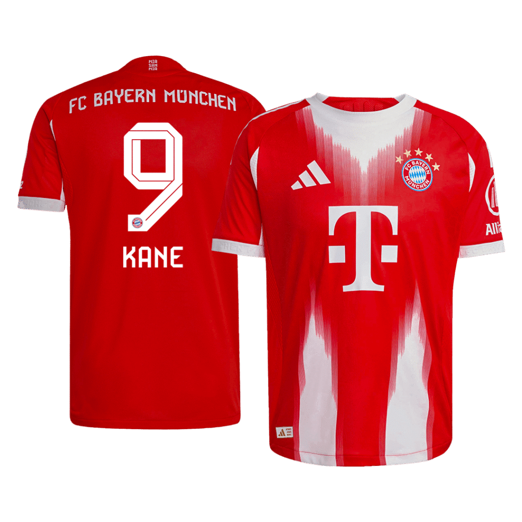 KANE #9 Bayern Munich Home Authentic Soccer Jersey 2025/26