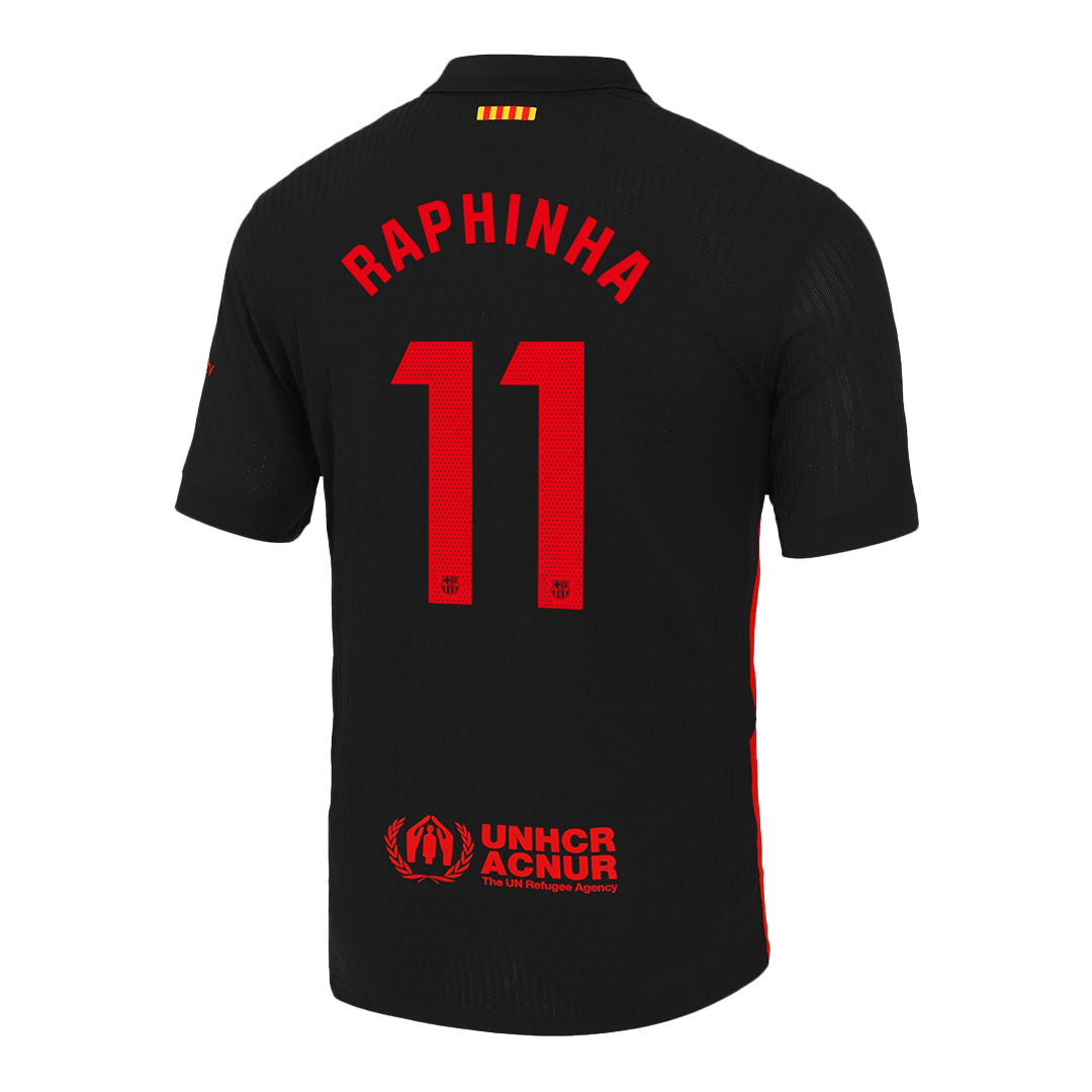 Authentic RAPHINHA #11 Barcelona Soccer Jersey Away Shirt 2024/25 - Image 2
