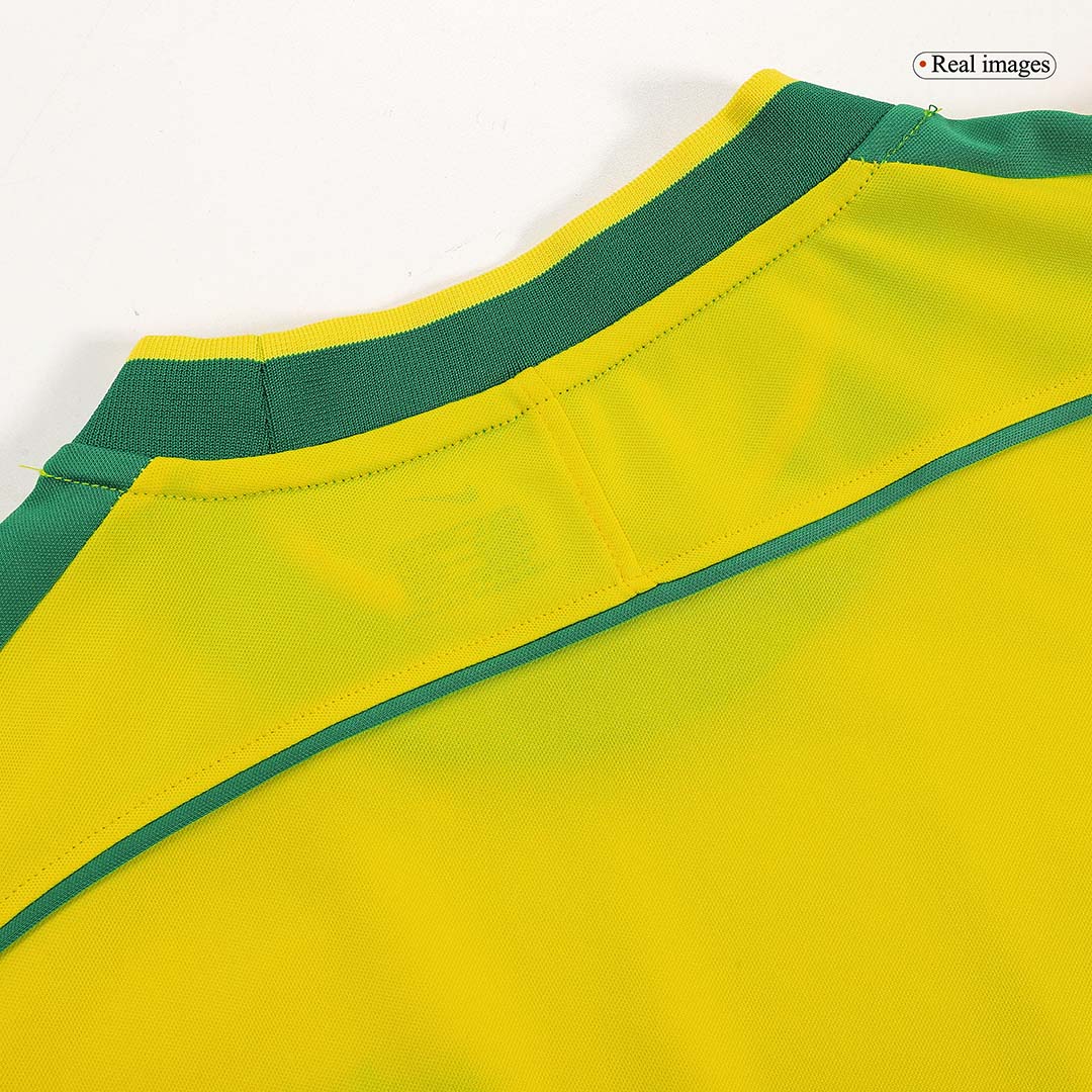 Retro 1998 Brazil Home Soccer Jersey - Image 2