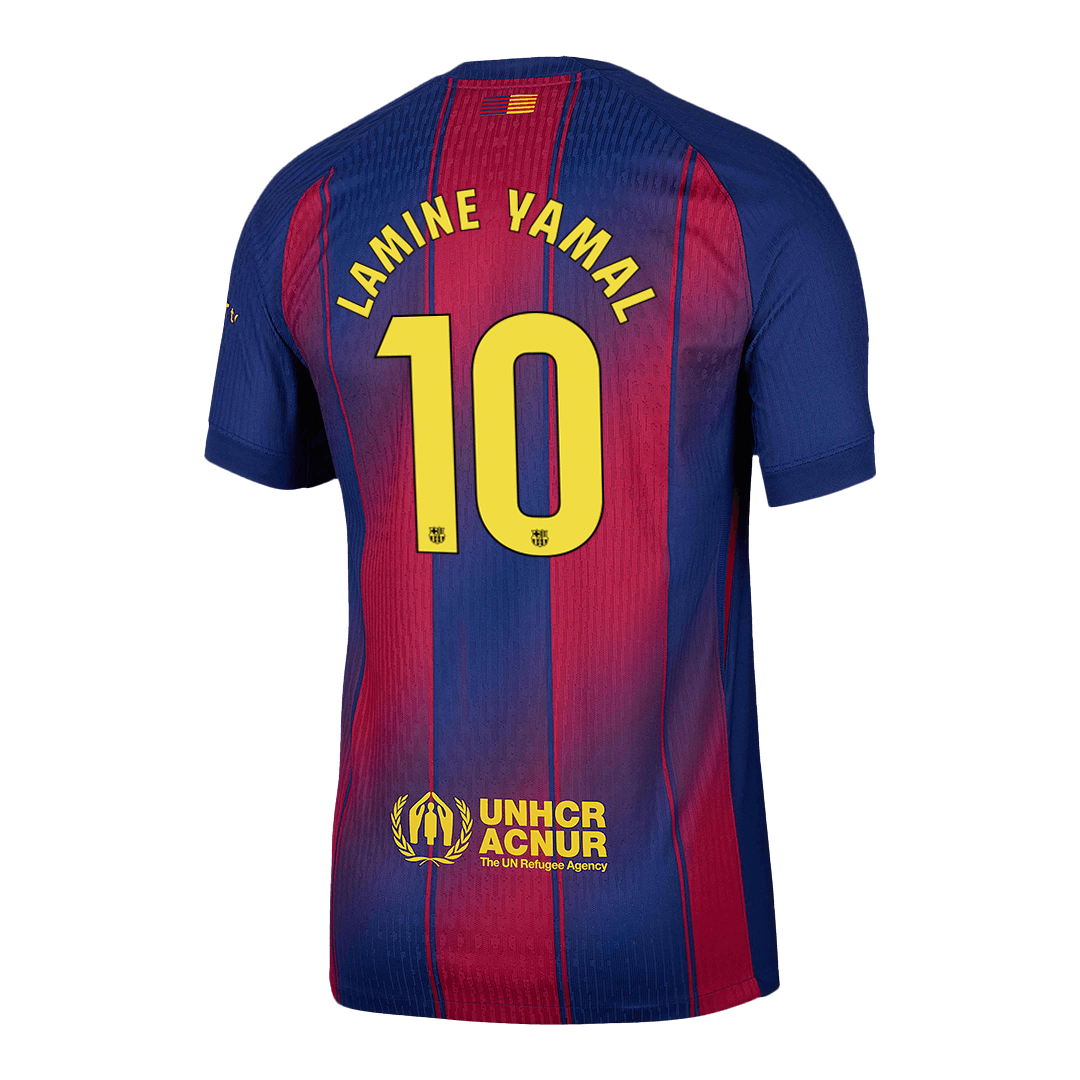 LAMINE YAMAL #10 Barcelona Home Authentic Soccer Jersey 2025/26 - Image 13