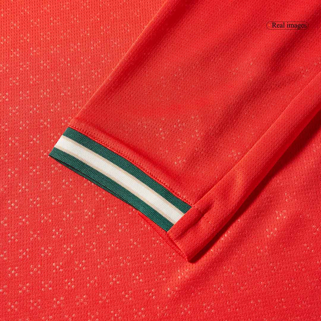 Portugal Home Long Sleeve Soccer Jersey 2025 Red - Image 3