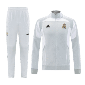 Real Madrid Home Jacket Tracksuit 2025/26 Gray