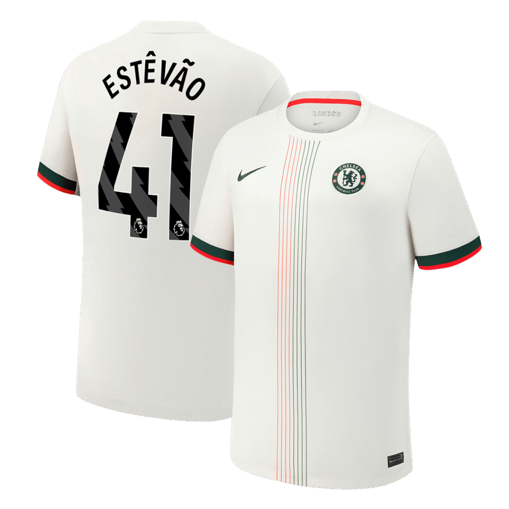 ESTÊVÃO #41 Chelsea Away Soccer Jersey 2025/26