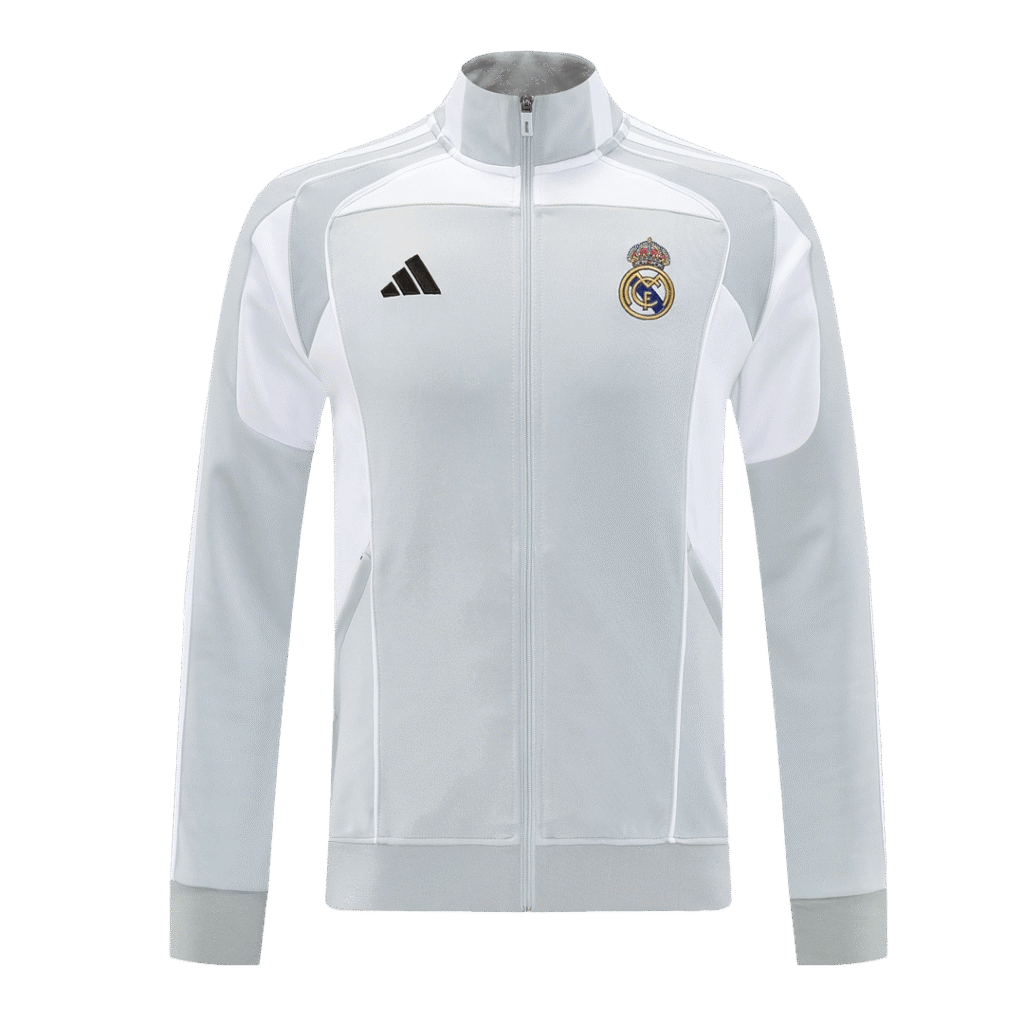 Real Madrid Home Track Jacket 2025/26 - Gray