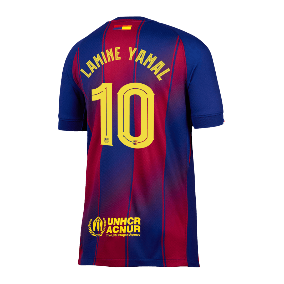 LAMINE YAMAL #10 Barcelona Home Soccer Jersey 2025/26 -UCL - Image 3